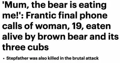 News headline from The Daily Mail.